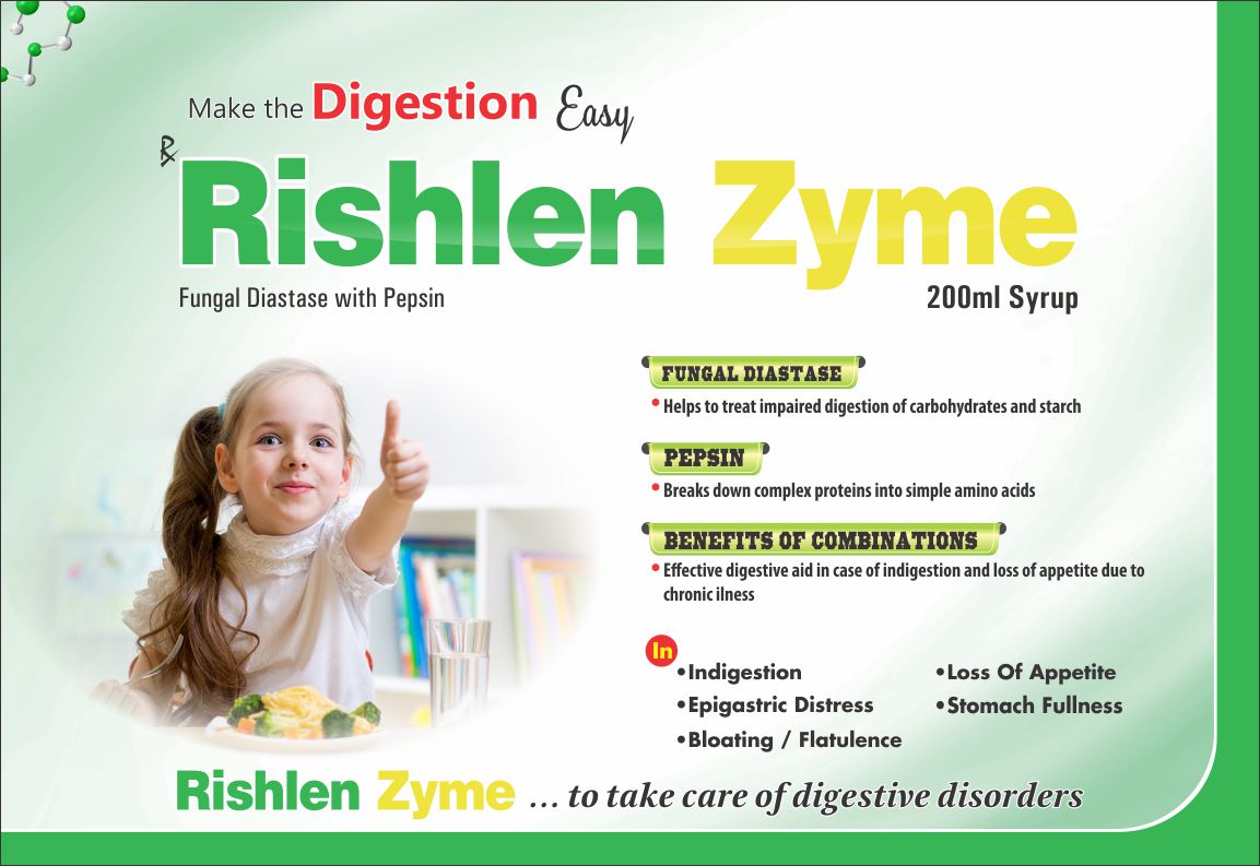 RISHLEN-ZYME, rishlenzyme, Rishlen Zyme 200ml Syrup